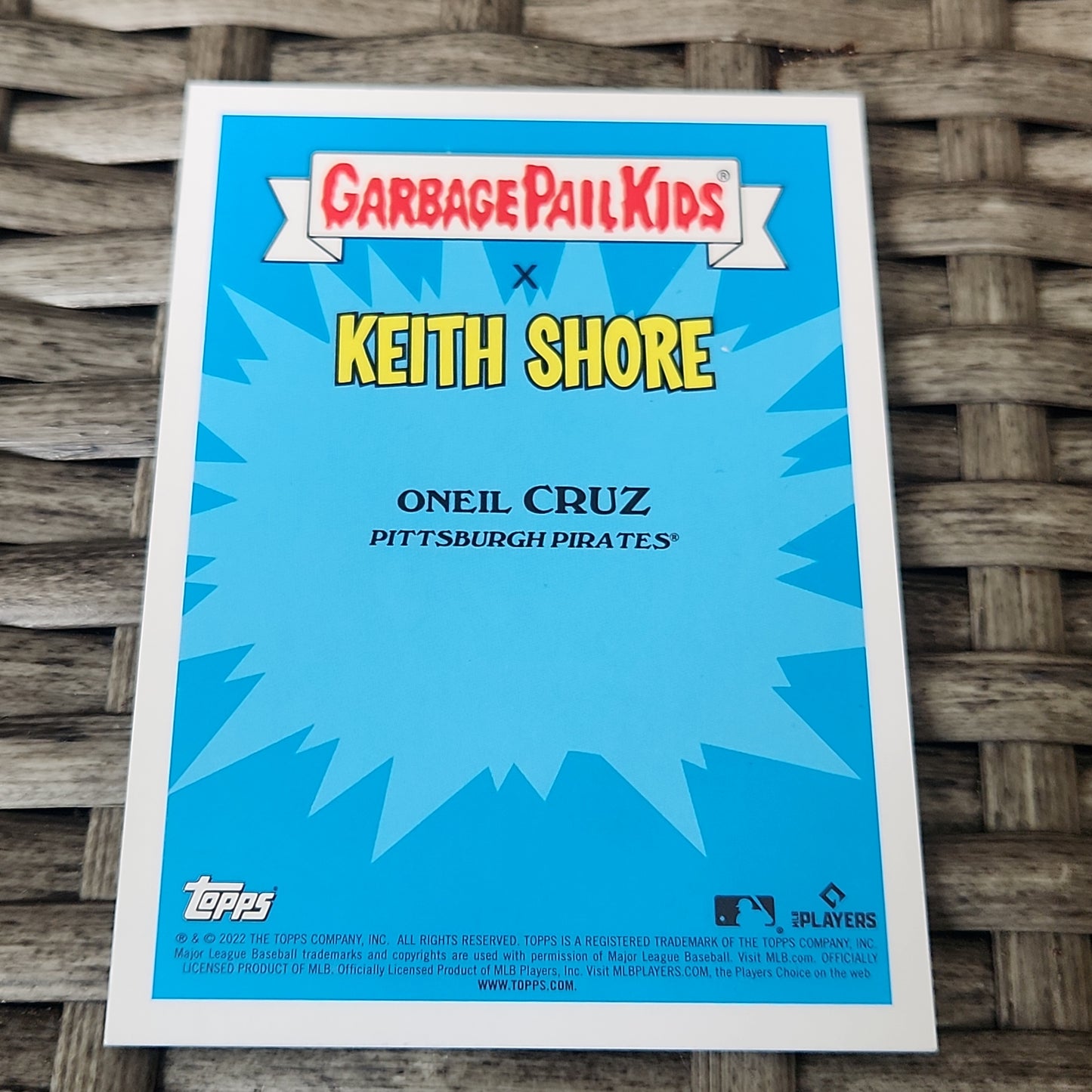 Topps Chrome Garbage Pail Kids X Keith Shore MLB Surreal Oneil 018/150 #14a