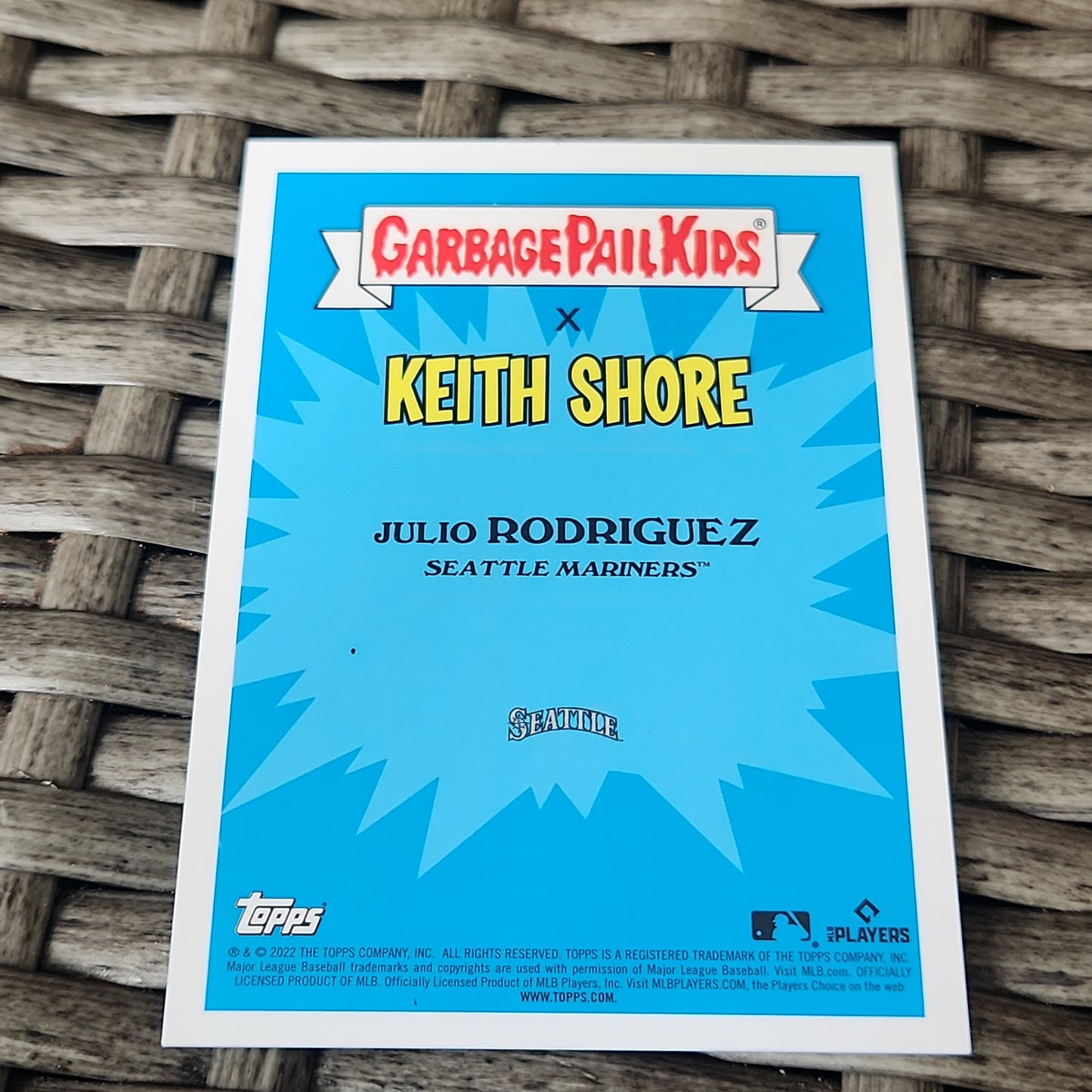 Topps Chrome Garbage Pail Kids X Keith Shore MLB Radiating Rodriguez 130/150 #10b
