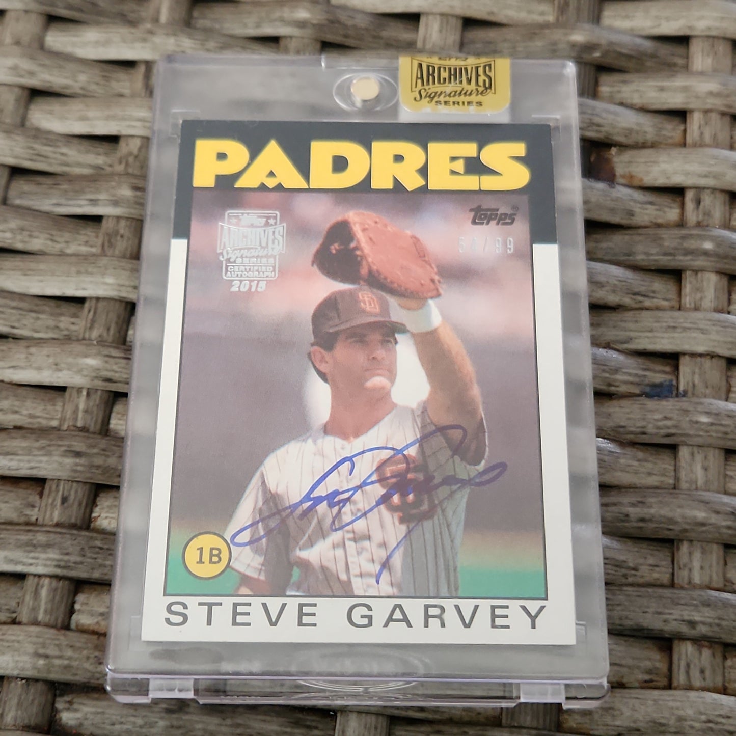 Topps Archives Signature Series Steve Garvey Auto 54/99 #660