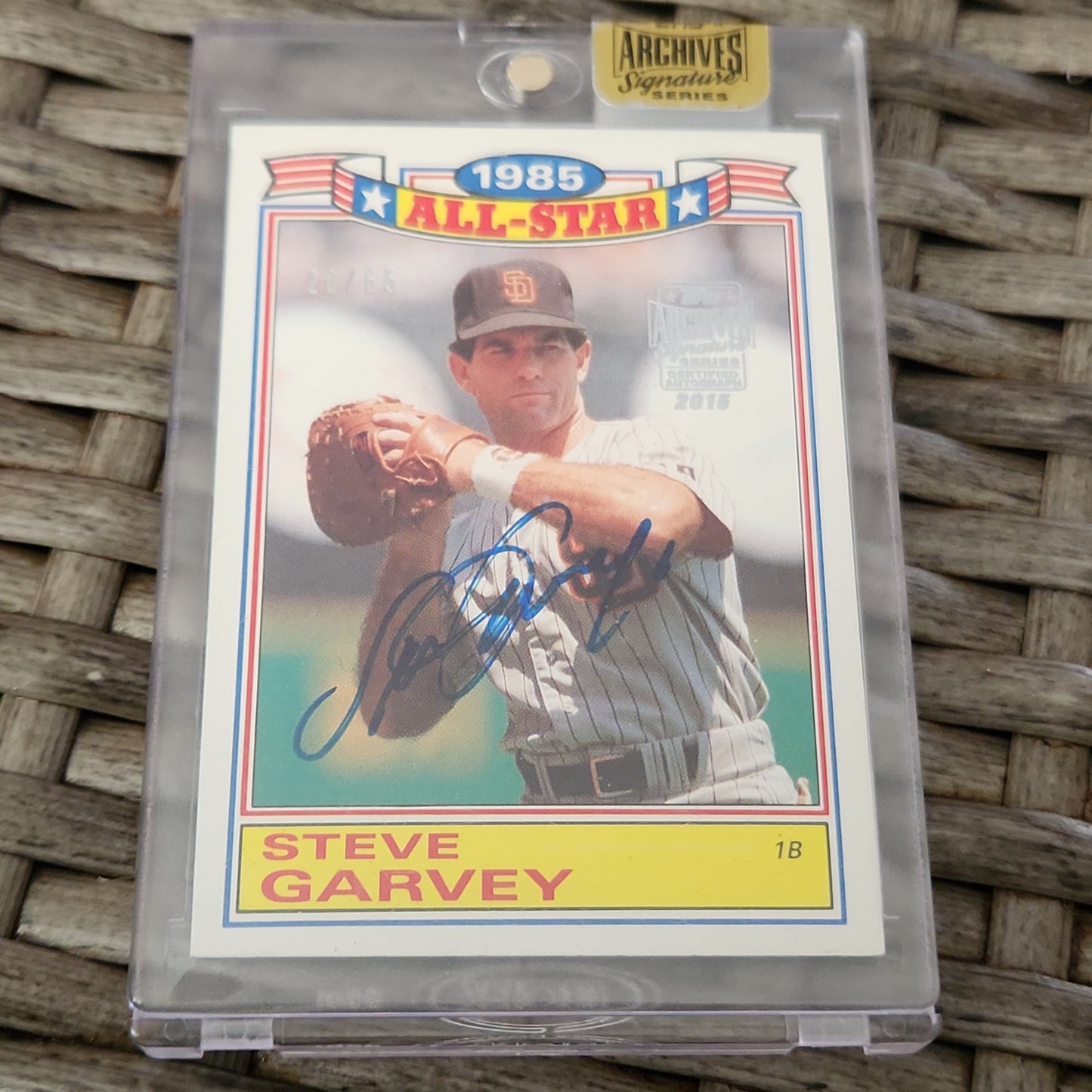 Topps Archives Signature Series All-Star Steve Garvey Auto 20/65 #1B 13 of 22
