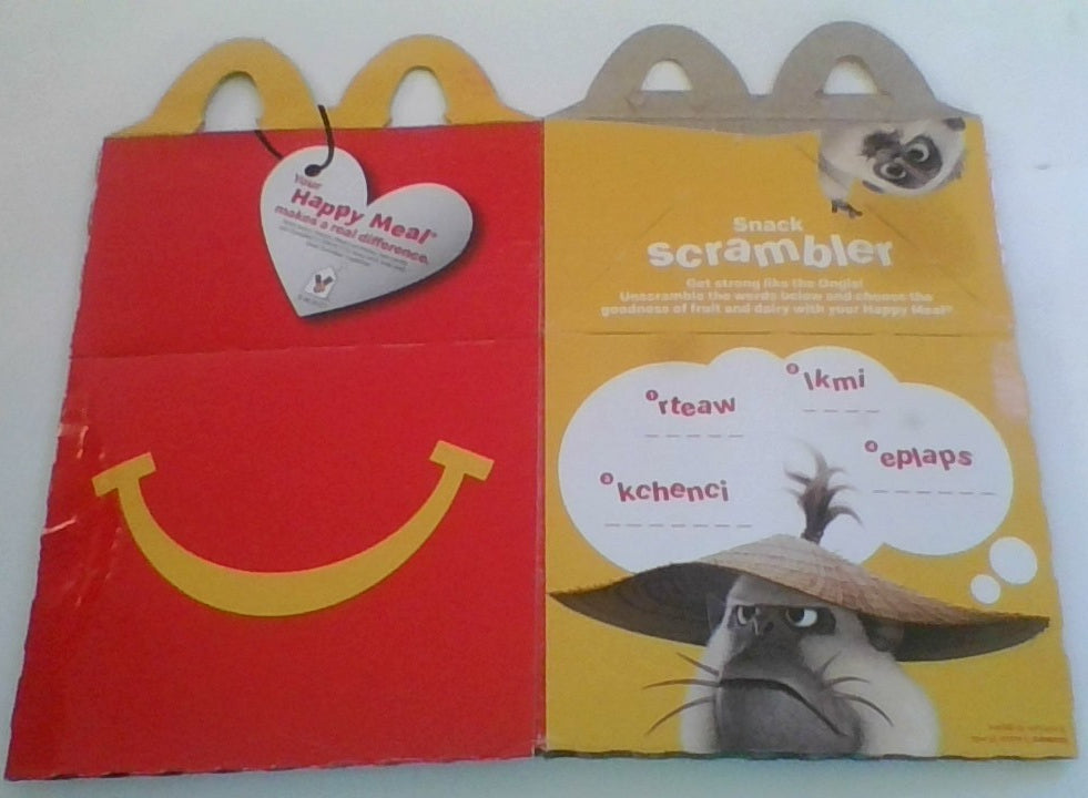McDonald Raya and The Last Dragon Happy Meal Box