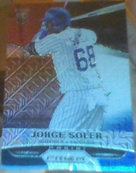 2015 Panini Prizm Prizms Red White and Blue Mojo #175 Jorge Soler (RC)