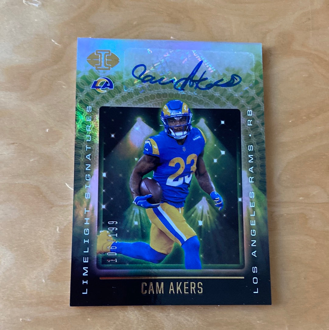 Panini illusions Limelight Signatures Cam Akers 106/199 #LS-CA