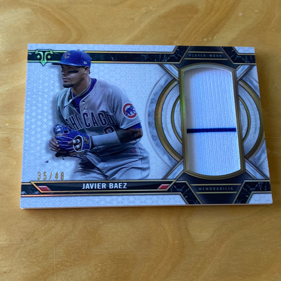 Topps Triple Threads Player-Worn Memorabilia Javier Baez 35/48 #SJR-JBA
