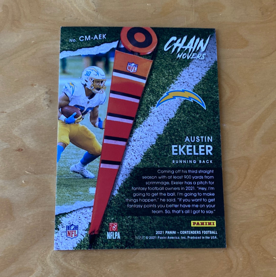 Panini Contenders Chain Movers Austin Ekeler 33/99 #CM-AEK