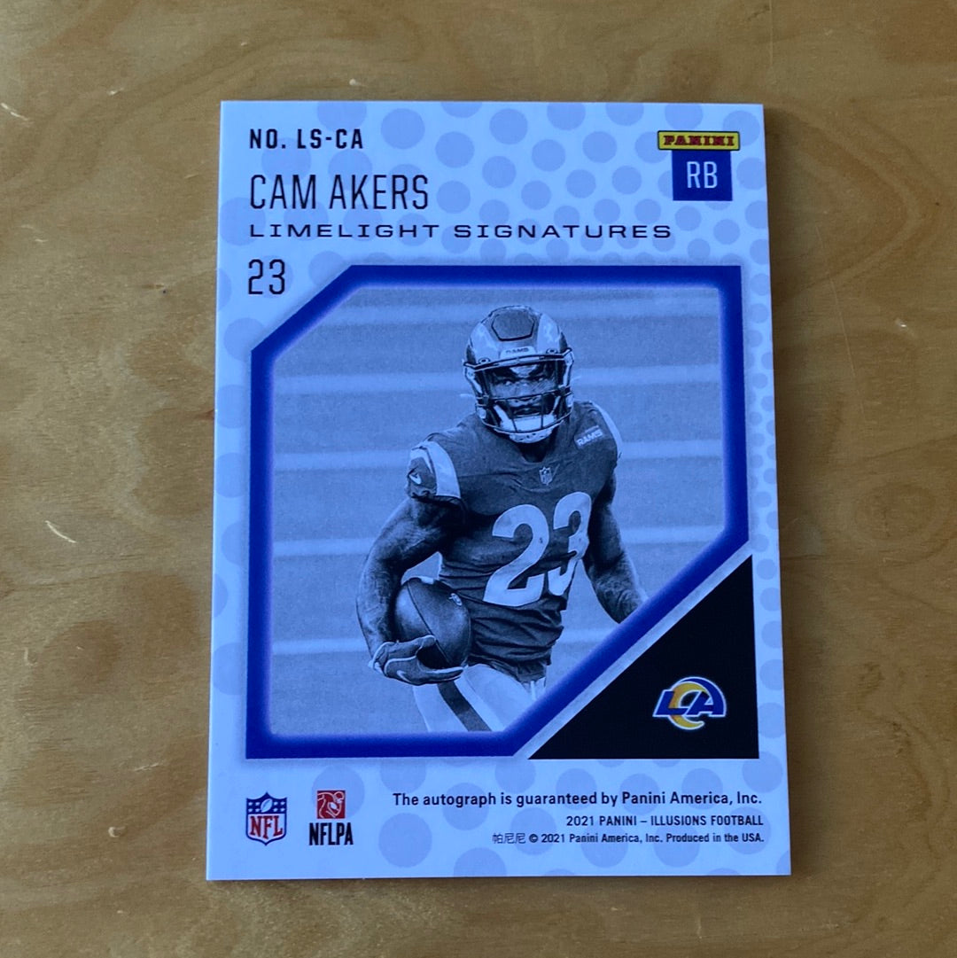 Panini illusions Limelight Signatures Cam Akers 106/199 #LS-CA
