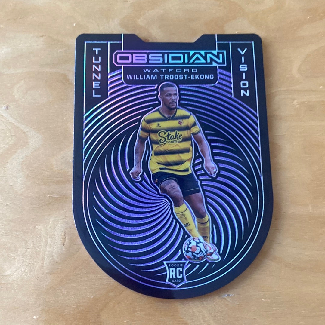 Panini Obsidian Tunnel Vision Purple Dye-Cut RC William Troost-Ekong #6 17/60