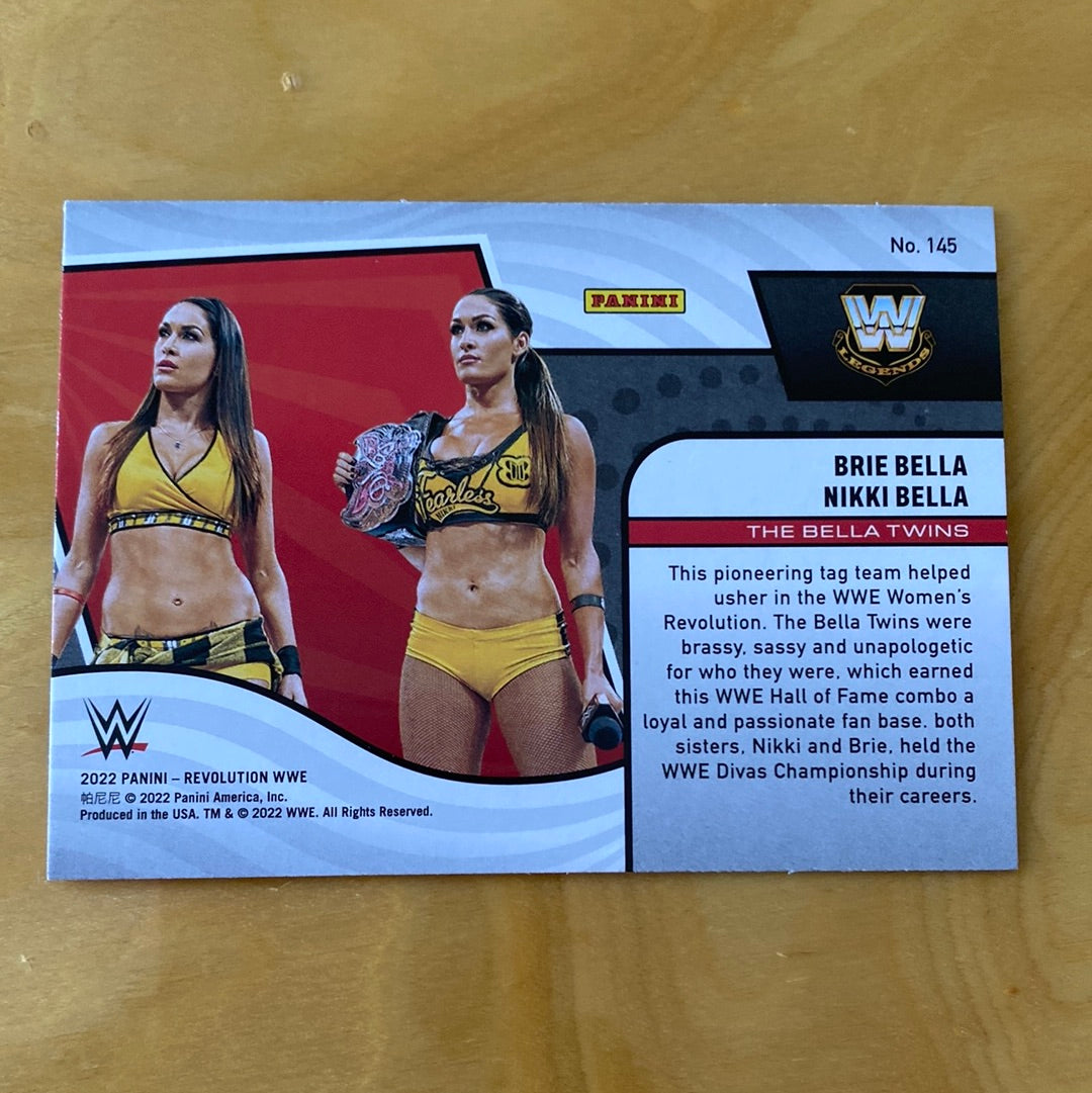 Panini Revolution WWE W Legends The Bella Twins Brie Bella and Nikki Bella #145