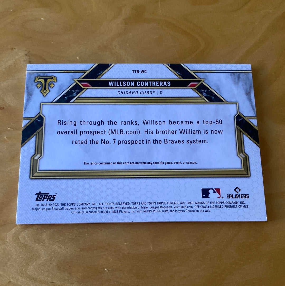 Topps Game-Used Memorabilia Patch Willson Contreras 31/36 #TTR-WC