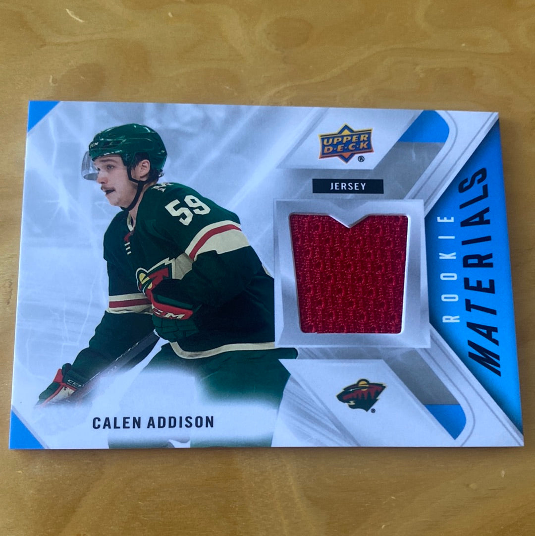 Upper Deck Rookie Materials Jersey Patch Calen Addison #RM-CA