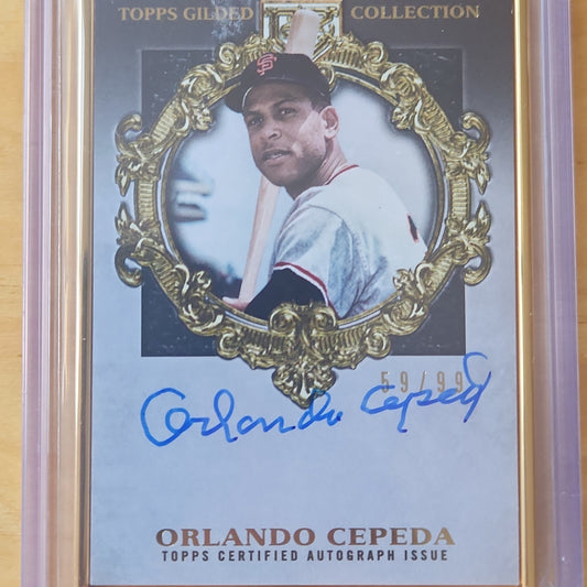 2022 Topps Guilded Collection Orlando Cepeda Golden Framed AUTO # HAFA-OC San Francisco Giants