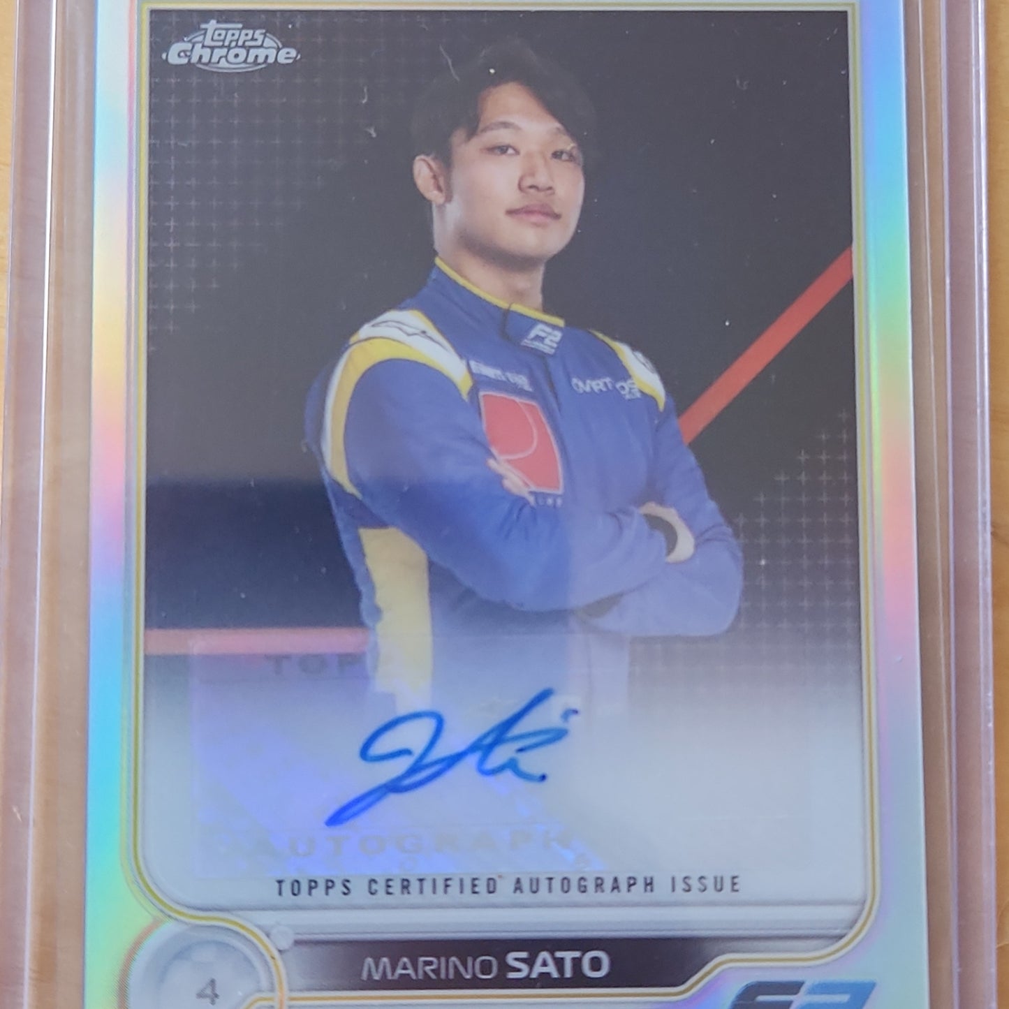 2022 Topps Chrome F1 Marino Sato AUTO Refractor #CAC-MS F2-Virtuosi Racing