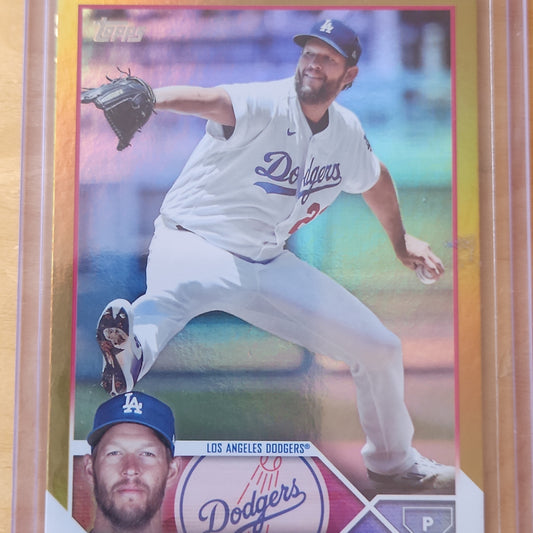 2022 Topps Clayton Kershaw Gold Refractor #22 LA Dogers