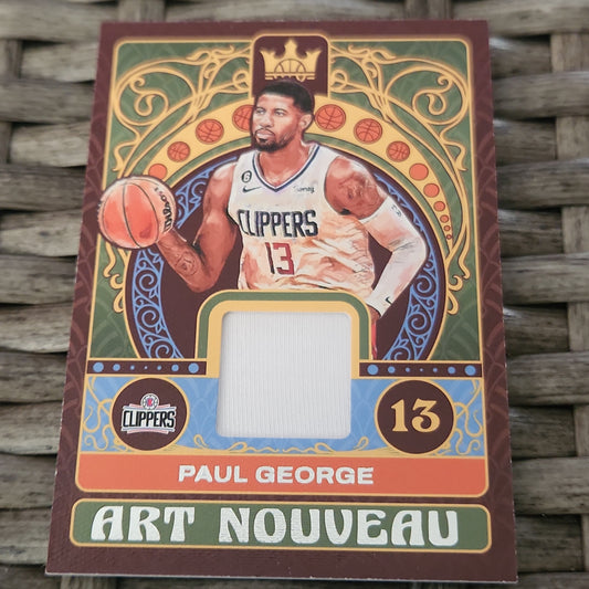 Panini Court Kings Art Nouveau Paul Geroge Relic #AN-PGL