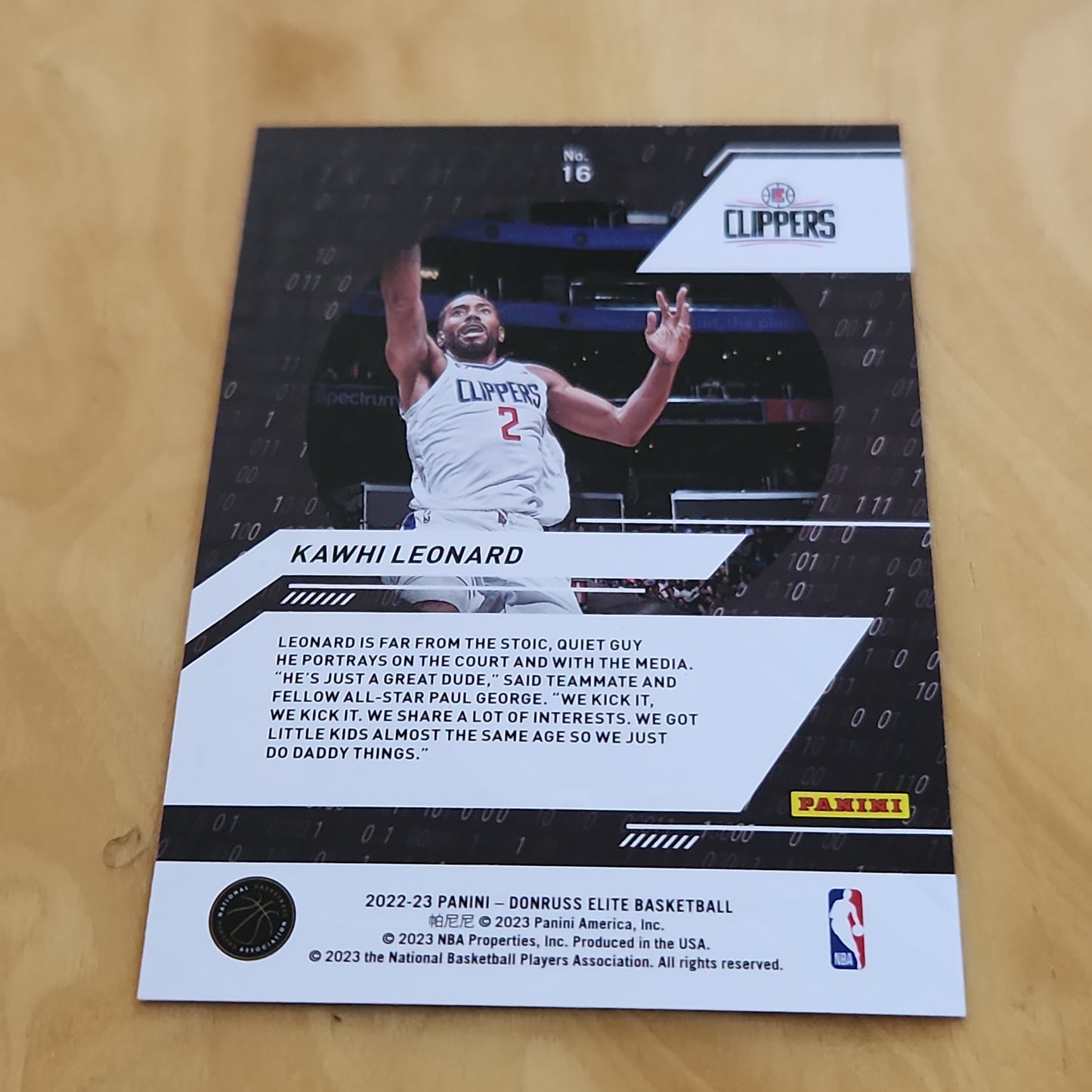 Panini Donruss Elite Power Formula Kawhi Leonard #16