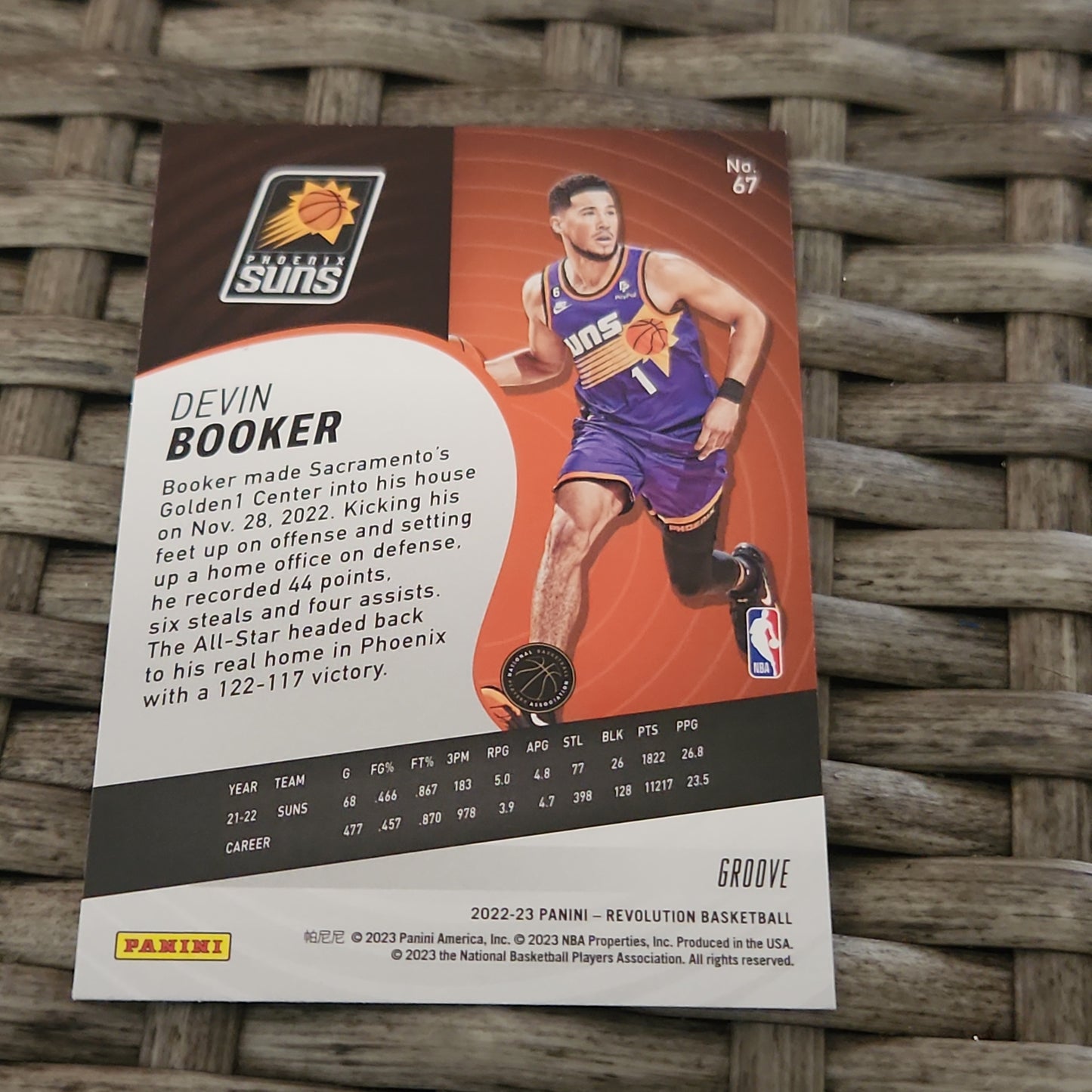 Panini Revolution Groove Devin Booker #67