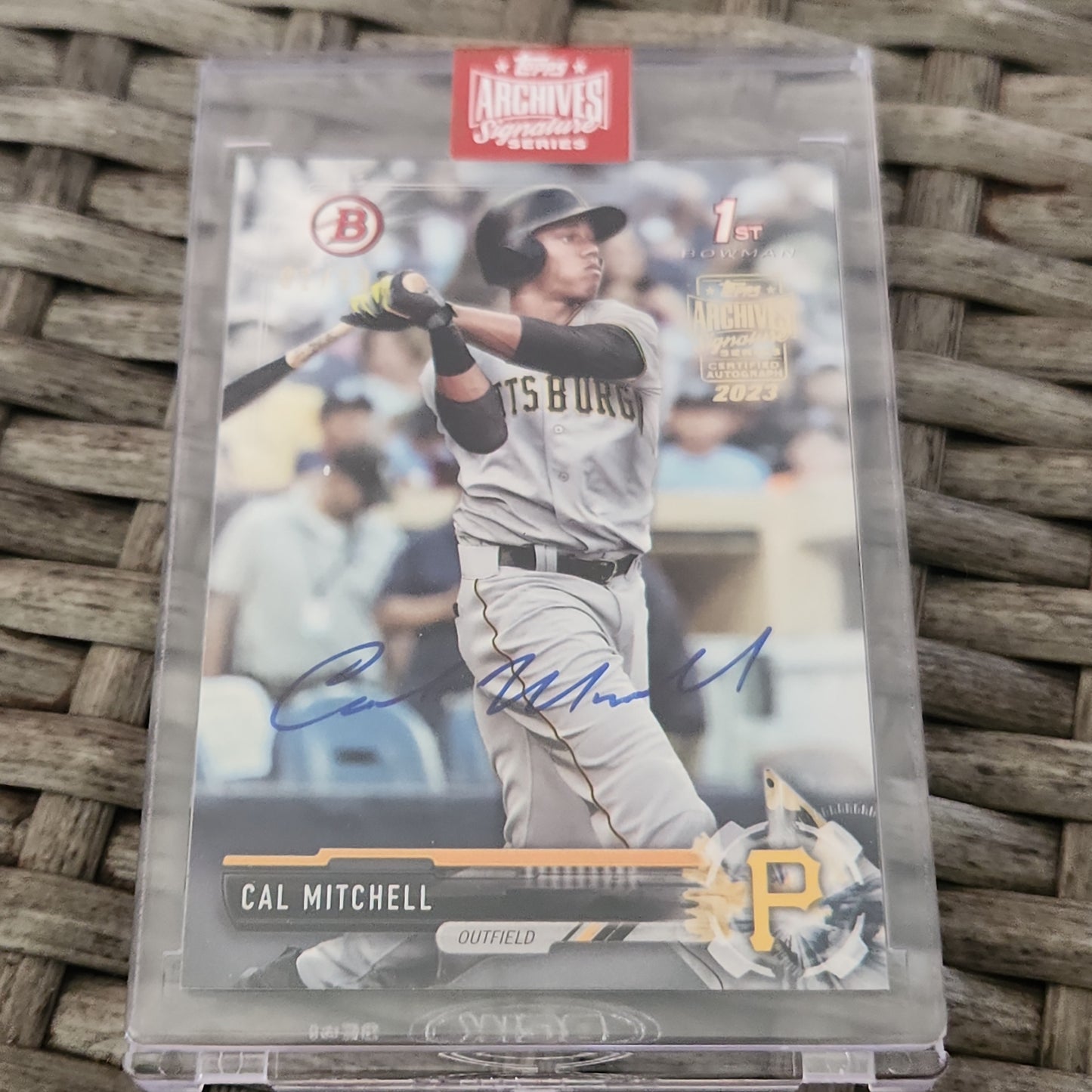 Topps Archive Signature Series 1st Bowman Cal Mitchell Auto 81/99 #BD-92