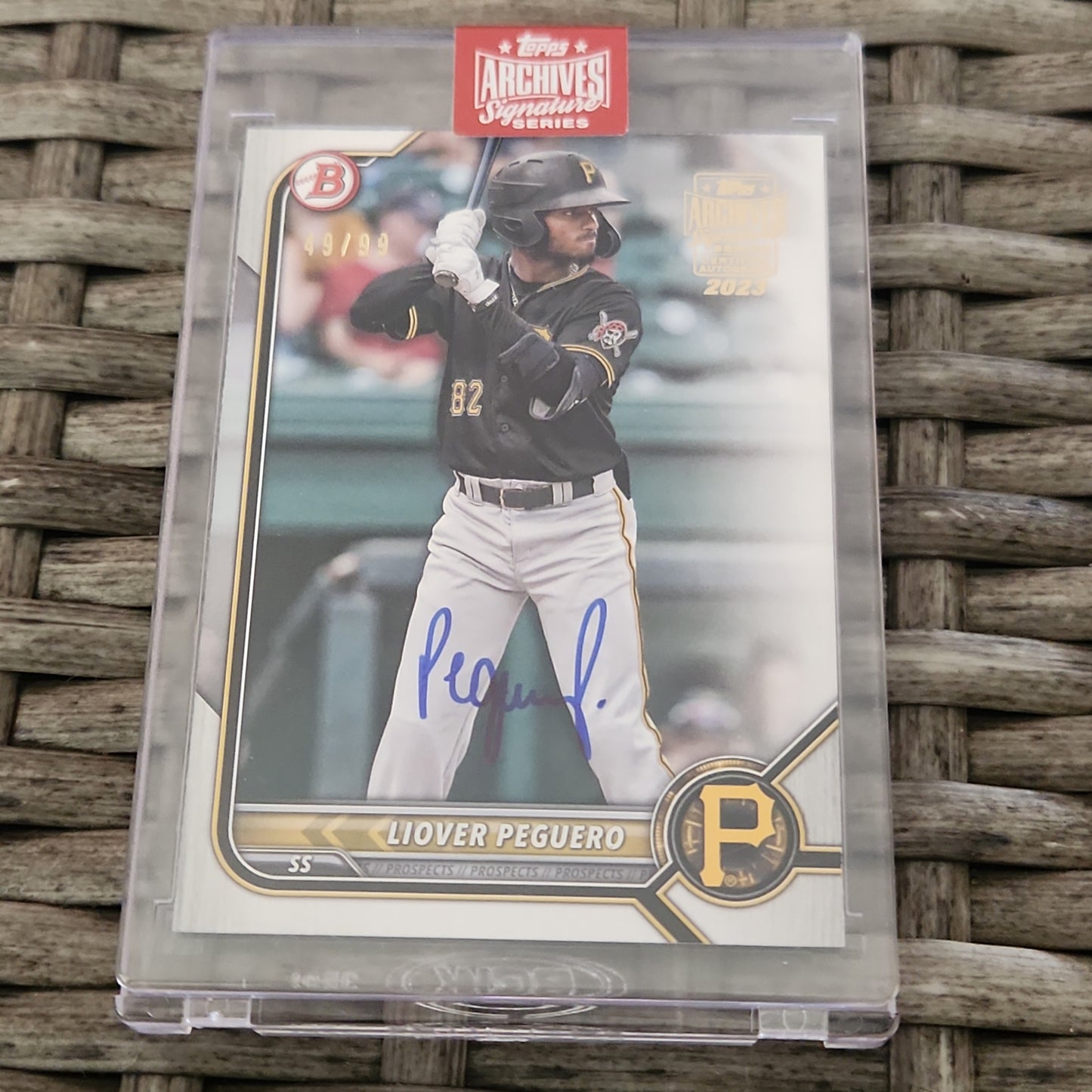 Topps Archive Signature Series 1st Bowman Livoer Peguero Auto 49/99 #BP-34
