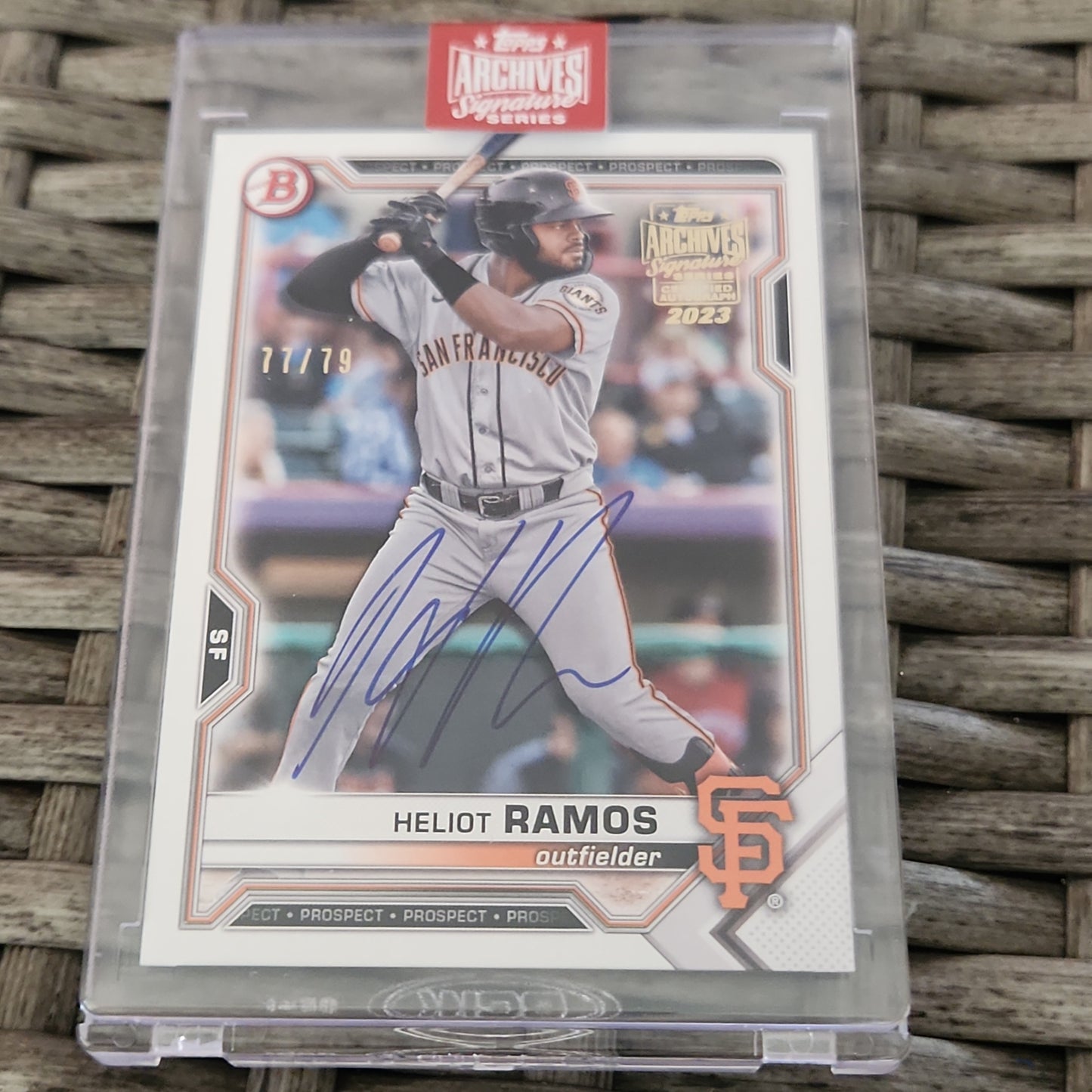 Topps Archive Signature Series 1st Bowman Heliot Ramos Auto 77/79 #BD-137