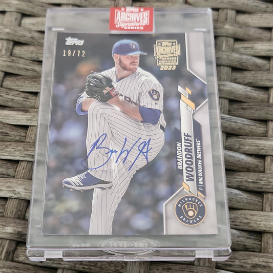 Topps Archive Signature Series 1 1st Bowman Brandon Woodruff Auto 19/79 #32