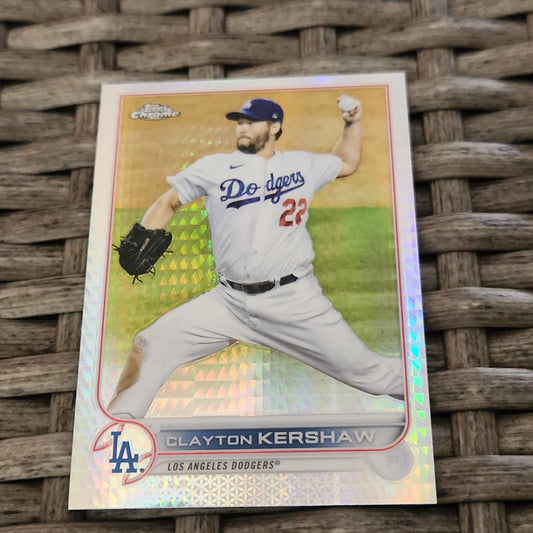 Topps Chrome Prism Refractor Clayton Kershaw #183