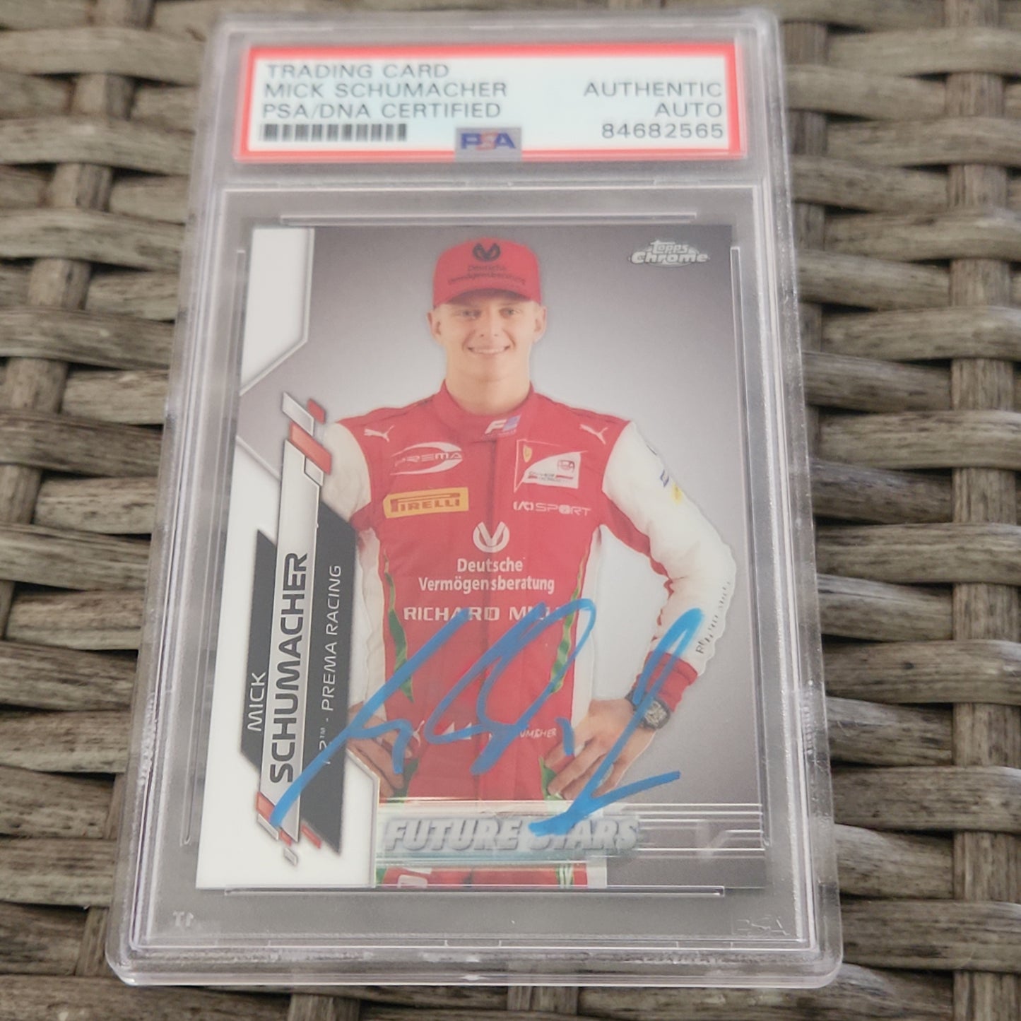 PSA Authentic Auto Topps Chrome Future Stars Mick Schumacher Auto #53