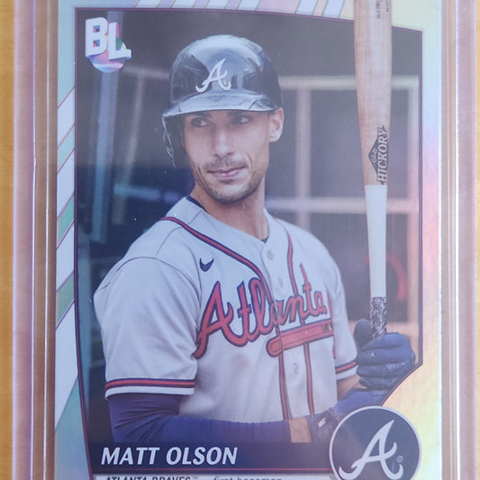2023 Topps Big League Matt Olson Refractor #245 Atlanta Braves