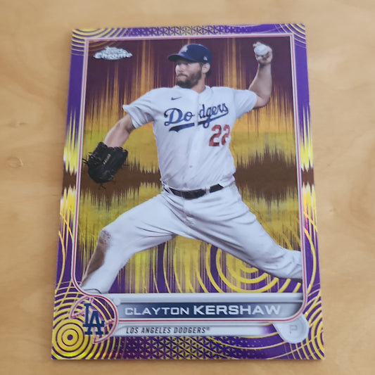 Topps Chrome Sonic Purple Clayton Kershaw 224/299 #183