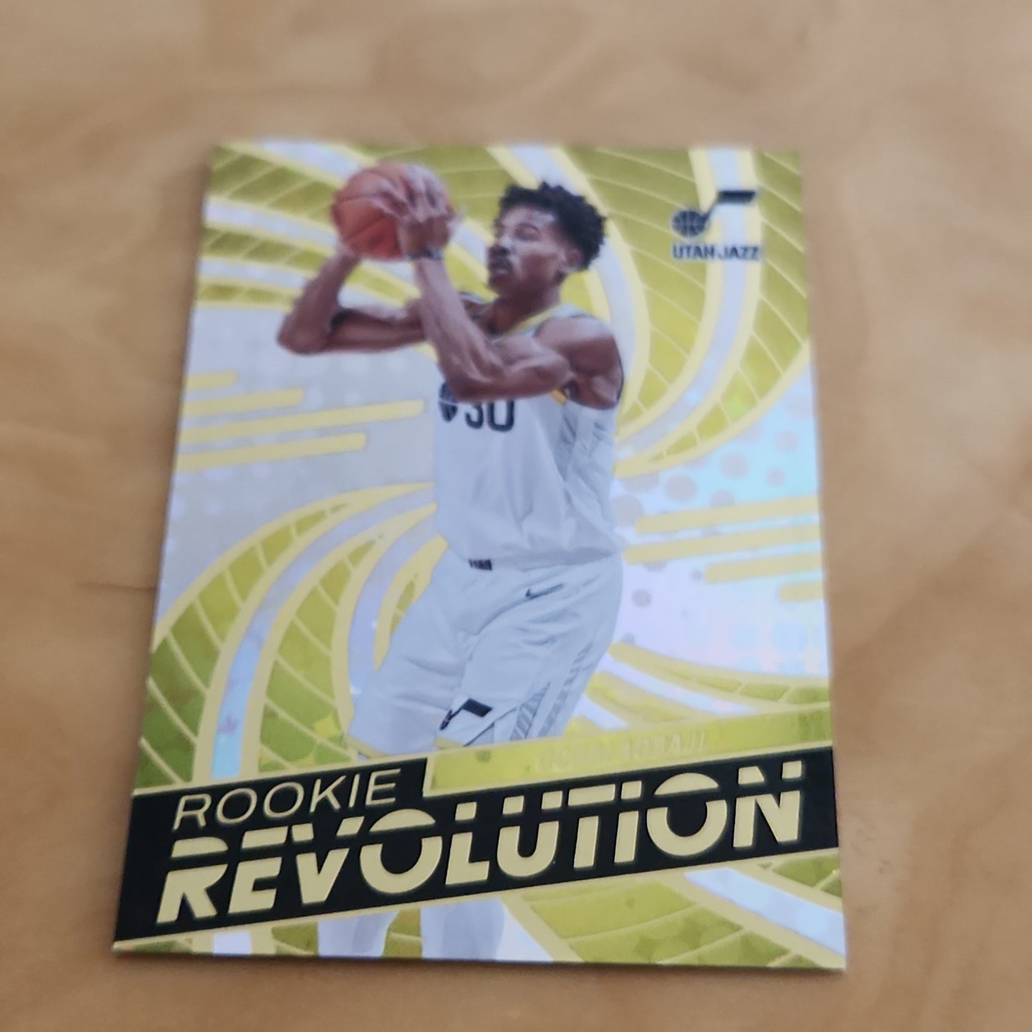 Panini Rookie Revolution Yellow Ochai Agbaji RC #10