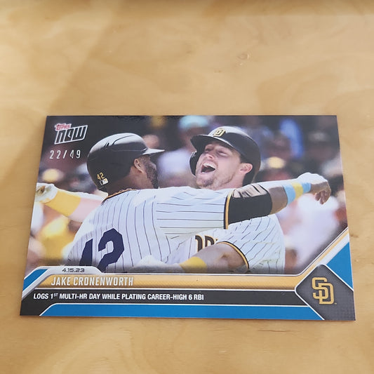 Topps Now Blue Jake Croneworth 22/49 #130