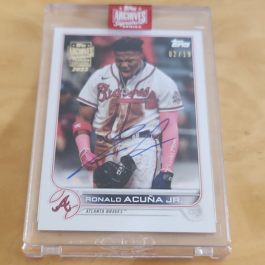 Topps Archives Signature Series Ronaldo Acuña Jr. Auto 02/19 #200