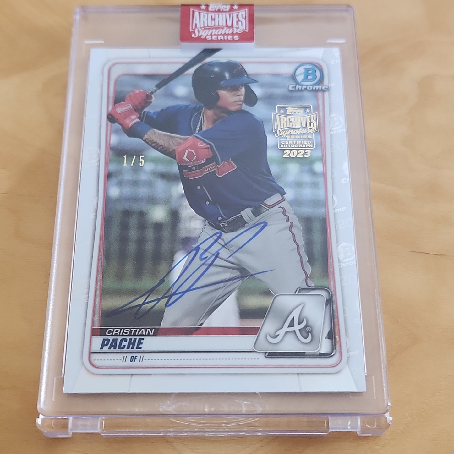Topps Archives Signature Series Bowman Cristian Pache Auto 1/5 #BCP-5