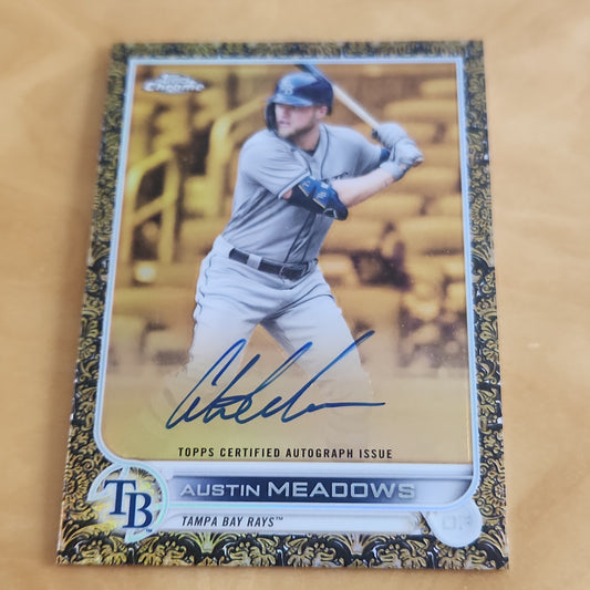 Topps Chrome Black Gilded Austin Meadows Auto 60/99 #GEA-AM