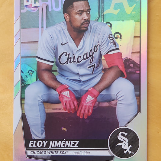 2023 Topps Big League Eloy Jimènez Refractor #238 Chicago White Sox