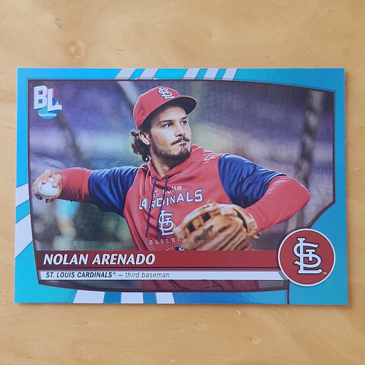 2023 Topps Big League Nolan Arenado Aqua Refractor #266 St. Louis Cardinals