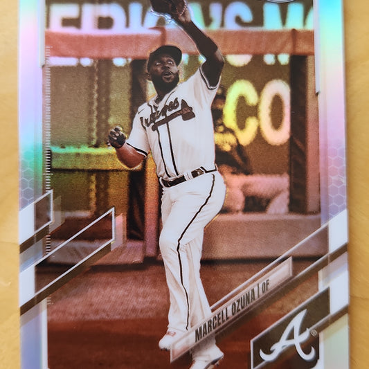 2021 Topps Chrome Marcell Ozuna Sepia  Refractor #202 Atlanta Braves