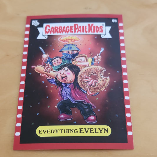 Topps Garbage Pail Kids Red Everything Evelyn #5b
