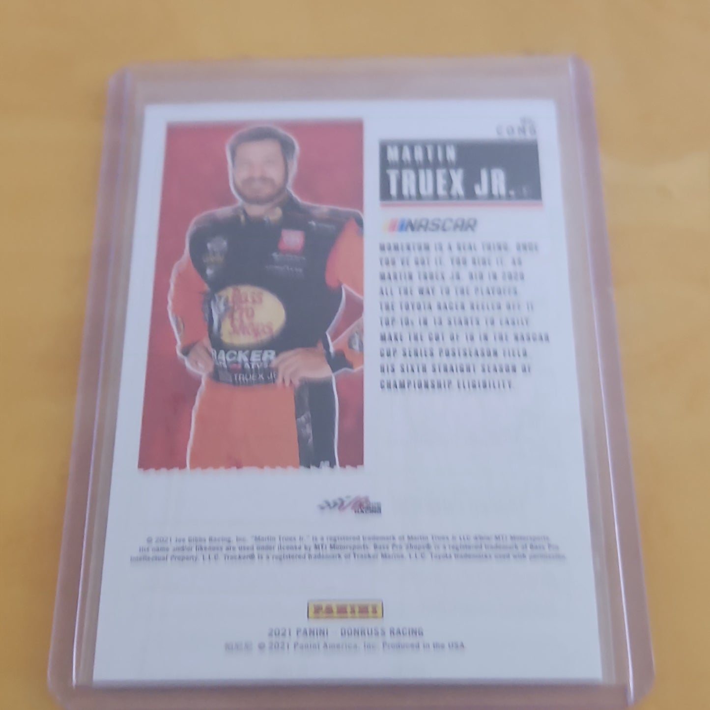 Panini Donruss Racing Contenders Ticket Refractor Martin Truex Jr. #CON6