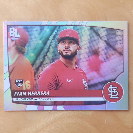 2023 Topps Big League Iván Herrera Refractor #215 St. Louis Cardinals