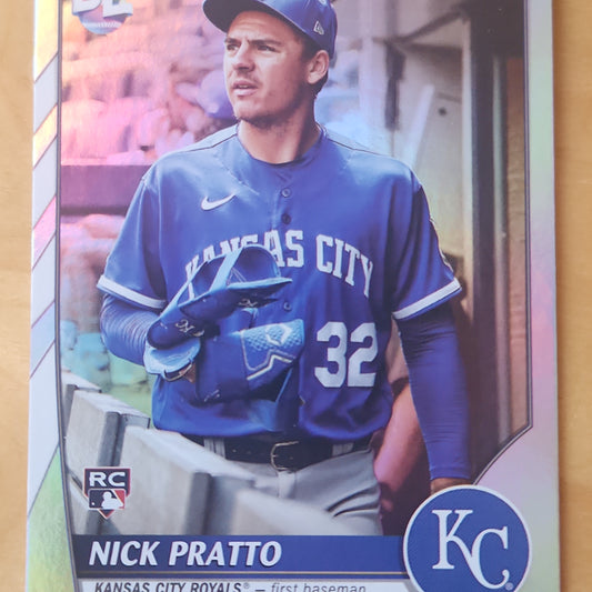 2023 Topps Big League Nick Pratto Refractor #205 Kansas City Royals