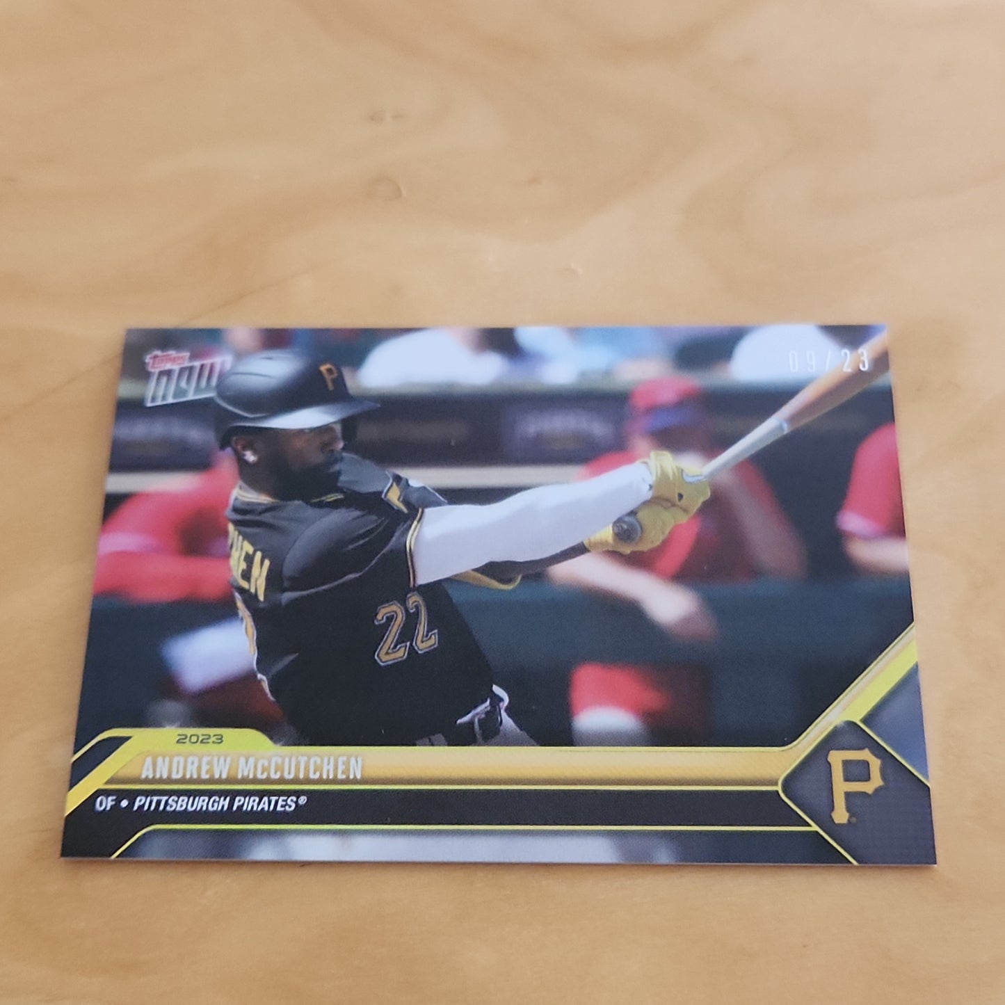 Topps Now Yellow Andrew McCutchen 9/23 #OD-240