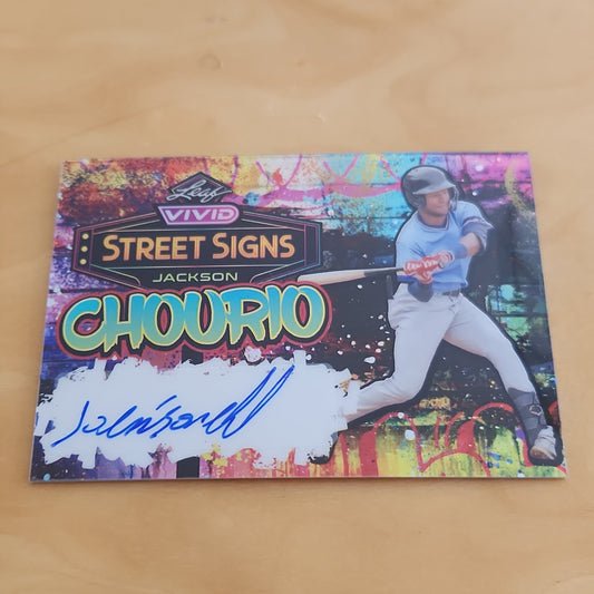 Leaf Vivid Street Signs Jackson Chourio Auto 13/25 #SS-JC1