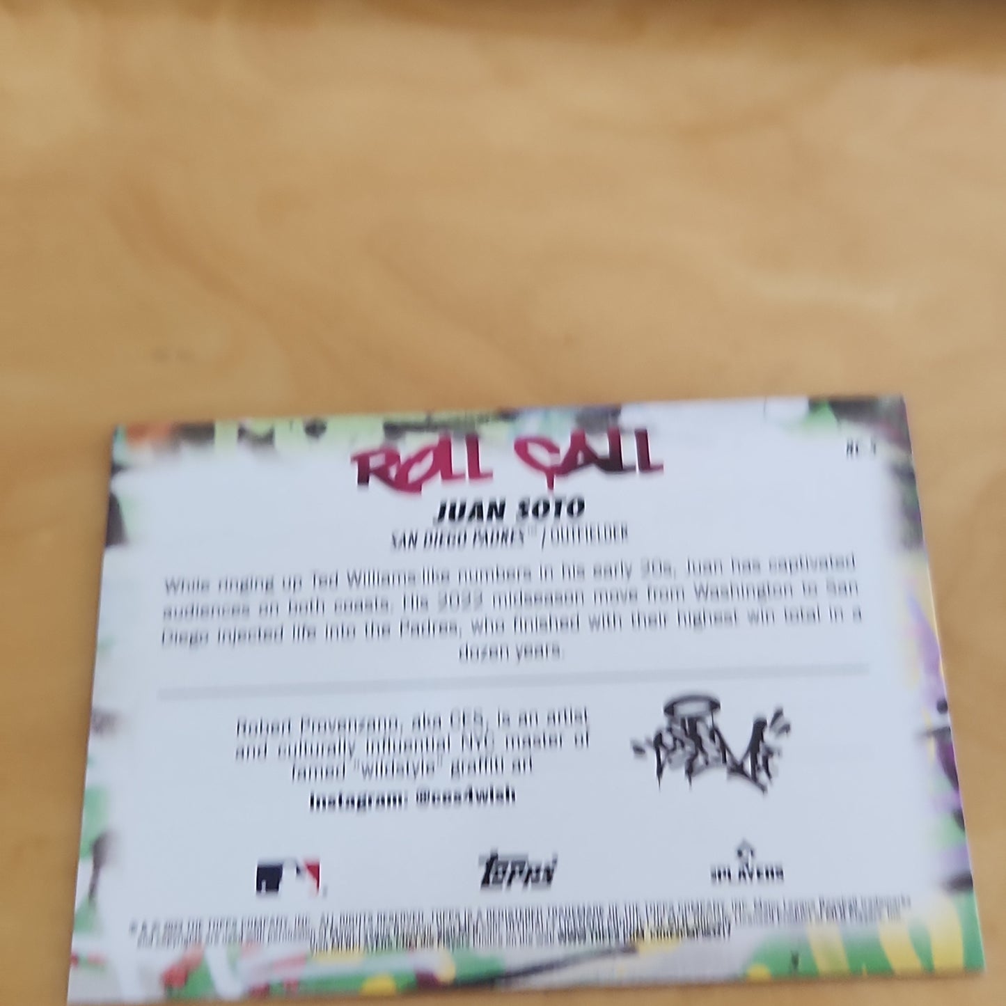 Topps BL Roll Call Juan Soto #RC-5