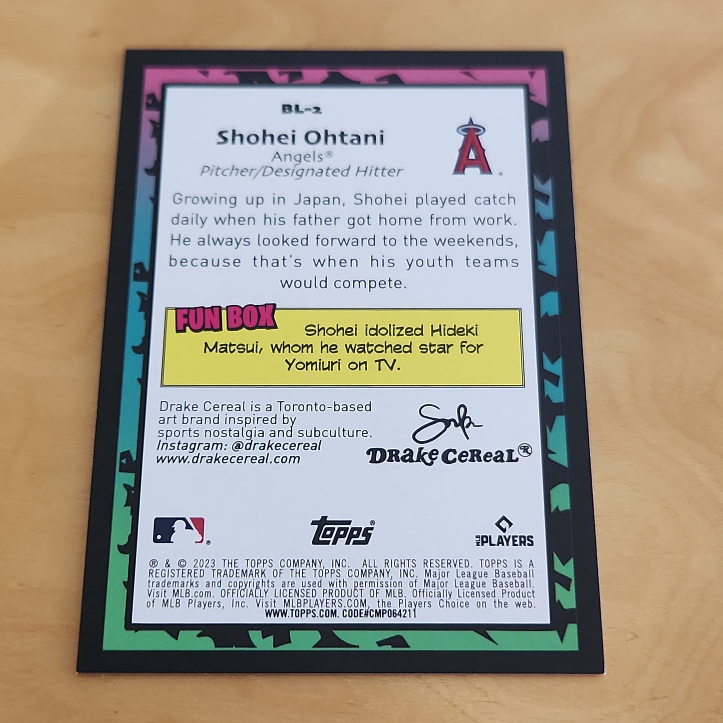 Topps BL Shohei Ohtani Big Leaguer #BL-2