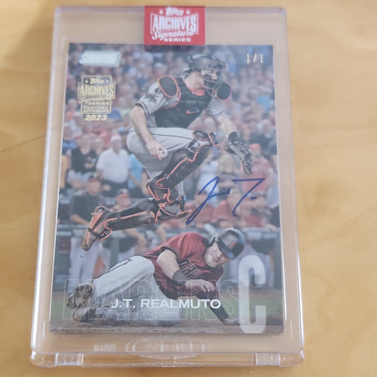 Topps Archive Signature Series Stadium Club J.T. Realmuto Auto 1/1 #287