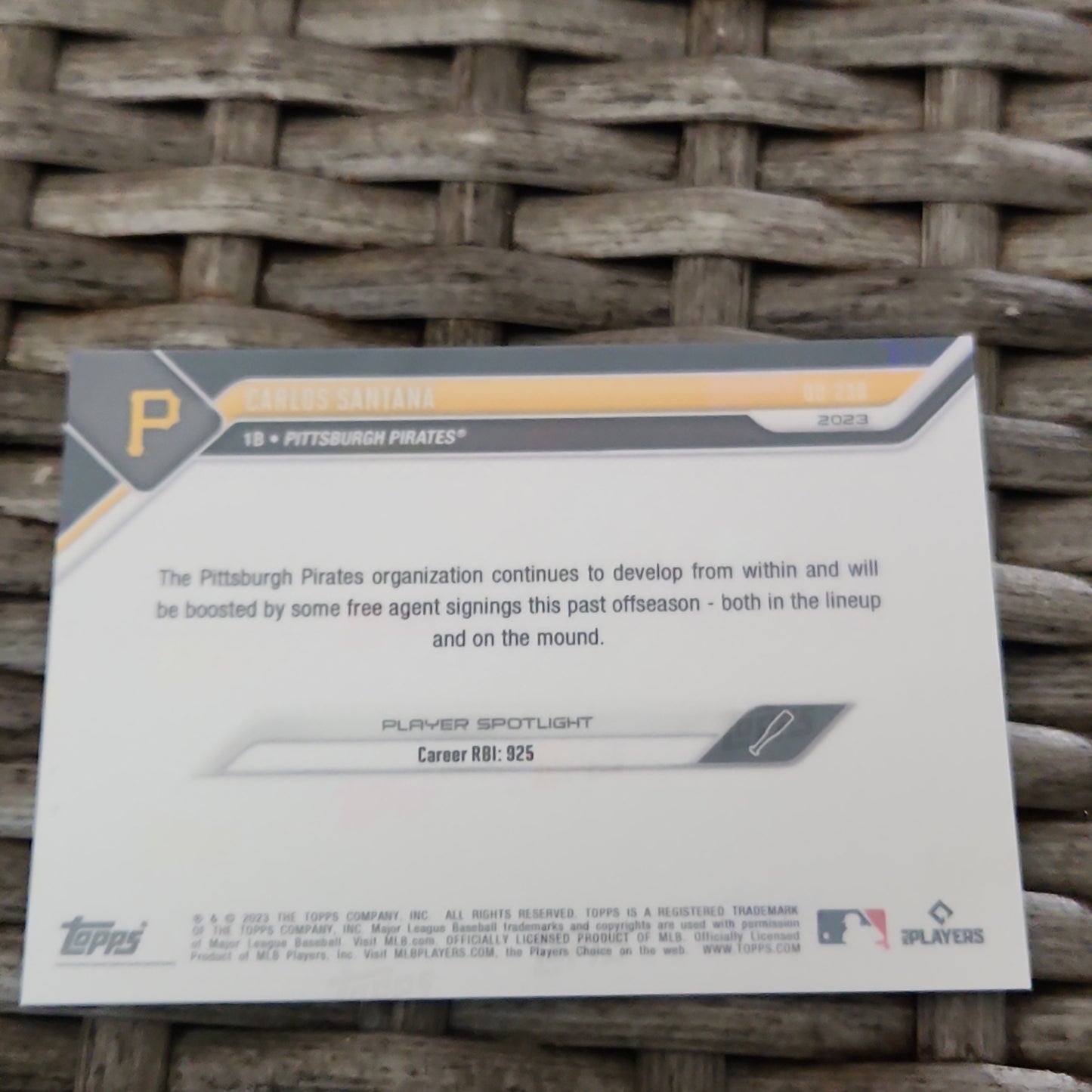 Topps Now Carlos Santana #OD-238
