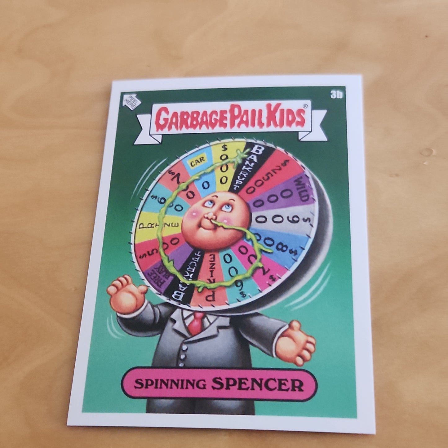 Topps Garbage Pail Kids Spinning Spencer #3b