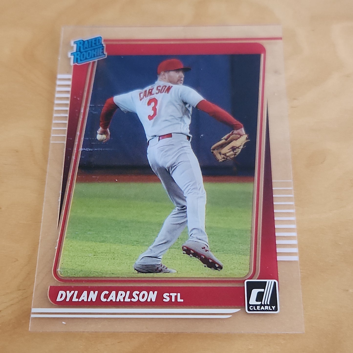 Panini Rated Rookie Donruss Clearly Dlyan Carlson #17