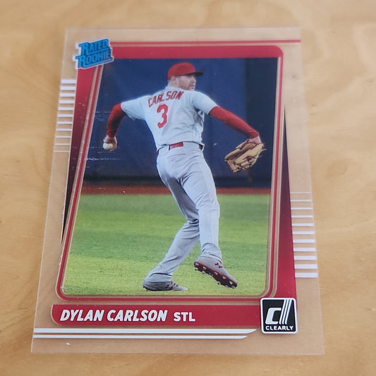 Panini Rated Rookie Donruss Clearly Dlyan Carlson #17