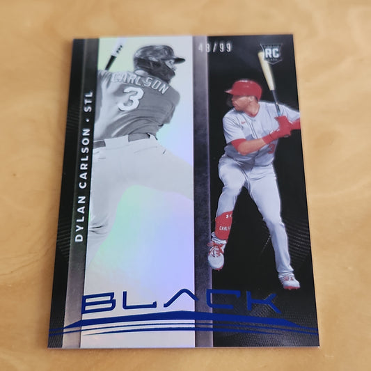 Panini Blue Black Dlyan Carlson RC 48/99 #2